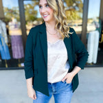 The Blair Blazer - Forrest-600 Outerwear-SKIES ARE BLUE-July & June Women's Fashion Boutique Located in San Antonio, Texas