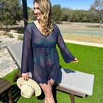 Marina Cover Up - Navy-300 Athleisure/Lounge-SHIRALEAH-July & June Women's Fashion Boutique Located in San Antonio, Texas