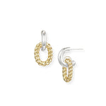 Natalie Wood - Legacy Link Earrings in Gold/Silver-110 Jewelry & Hair-Natalie Wood-July & June Women's Fashion Boutique Located in San Antonio, Texas