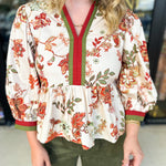 The Polly Peplum Blouse-200 Fashion Blouses-ENTRO-July & June Women's Fashion Boutique Located in San Antonio, Texas