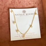 Natalie Wood - Botanic Station Necklace - Pearl-110 Jewelry & Hair-Natalie Wood-July & June Women's Fashion Boutique Located in San Antonio, Texas