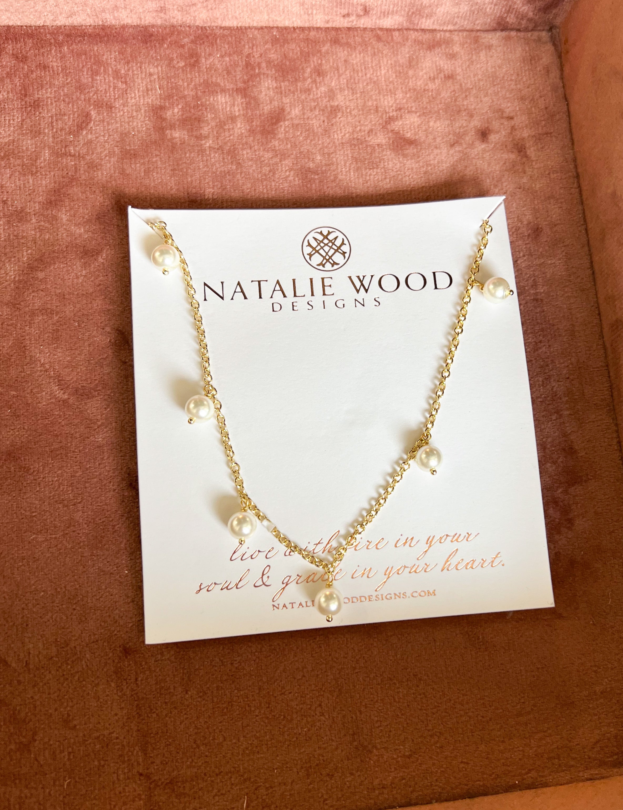 Natalie Wood - Botanic Station Necklace - Pearl-110 Jewelry & Hair-Natalie Wood-July & June Women's Fashion Boutique Located in San Antonio, Texas