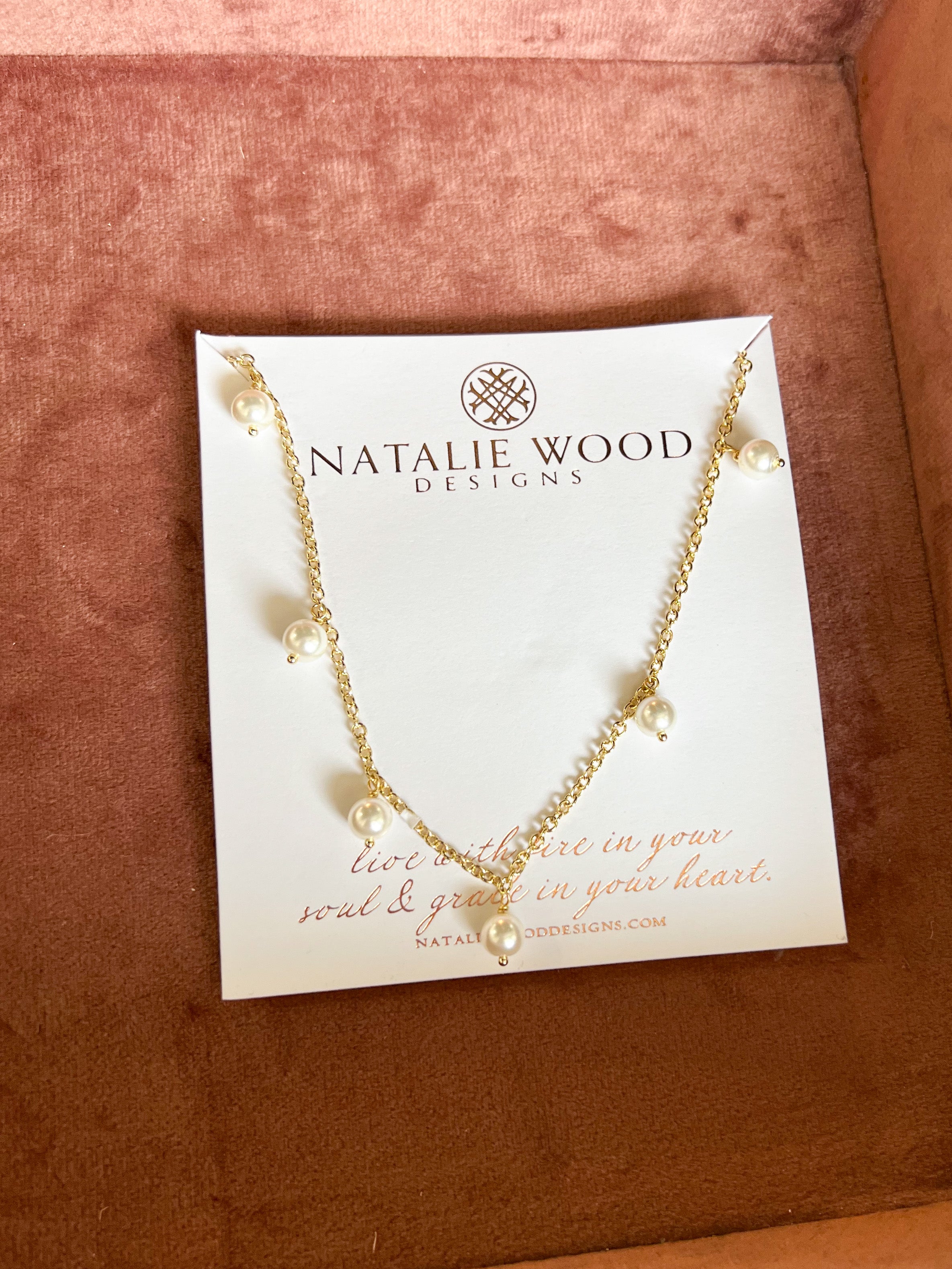 Natalie Wood - Botanic Station Necklace - Pearl-110 Jewelry & Hair-Natalie Wood-July & June Women's Fashion Boutique Located in San Antonio, Texas