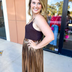 Elevated Everyday Cami - Chocolate-200 Fashion Blouses-SKIES ARE BLUE-July & June Women's Fashion Boutique Located in San Antonio, Texas