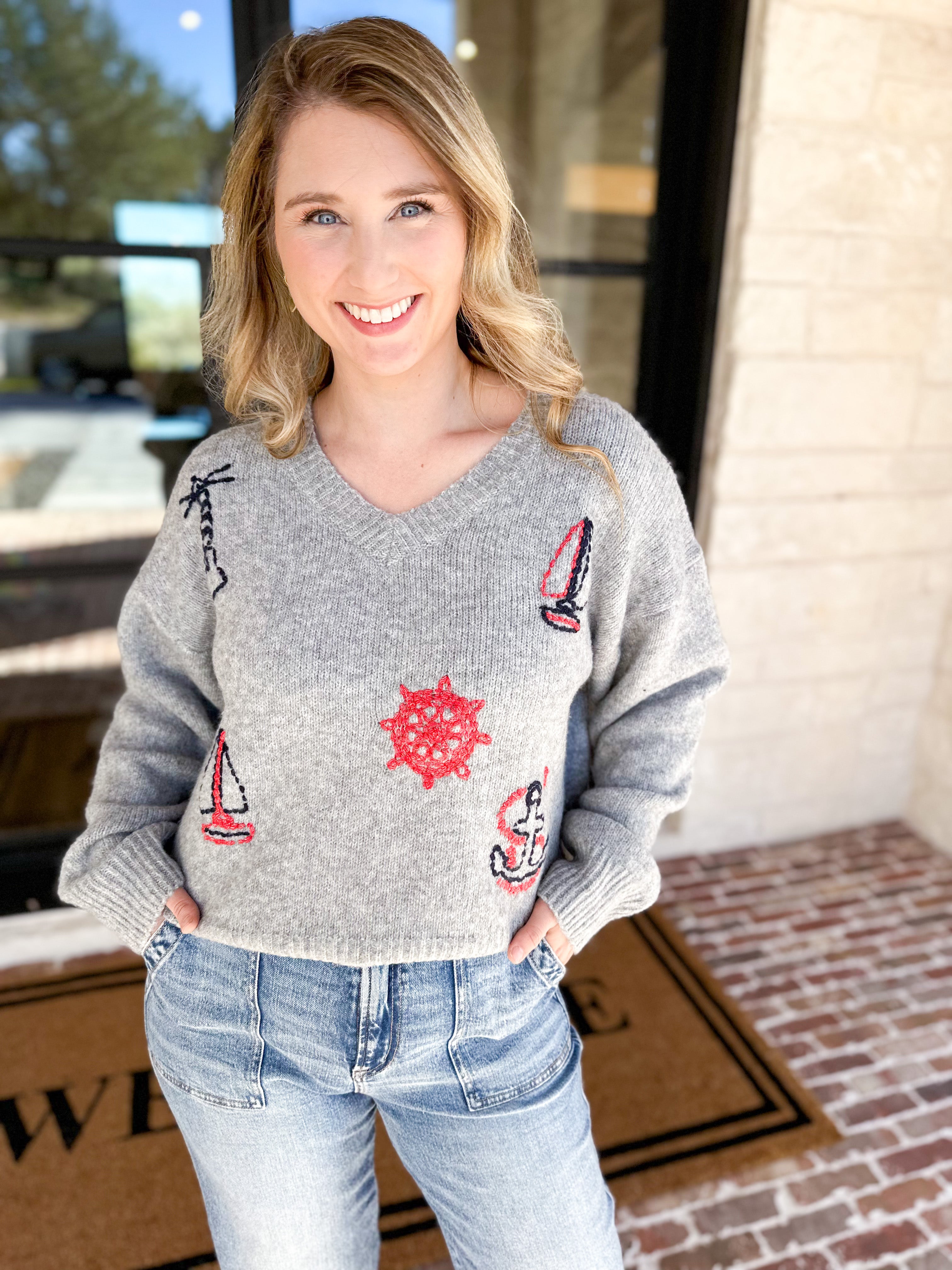 The Maine Sweater-230 Sweaters/Cardis-BAILEY ROSE-July & June Women's Fashion Boutique Located in San Antonio, Texas