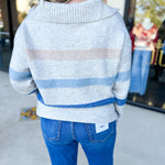 Casual Collared Sweater-230 Sweaters/Cardis-FATE-July & June Women's Fashion Boutique Located in San Antonio, Texas