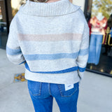 Casual Collared Sweater-230 Sweaters/Cardis-FATE-July & June Women's Fashion Boutique Located in San Antonio, Texas