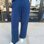 Soft Modal Lounge Pants - Navy - RESTOCK-300 Athleisure/Lounge-SKIES ARE BLUE-July & June Women's Fashion Boutique Located in San Antonio, Texas
