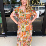 Auburn Abstract Midi Dress-500 Midi-FATE-July & June Women's Fashion Boutique Located in San Antonio, Texas