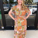 Auburn Abstract Midi Dress-500 Midi-FATE-July & June Women's Fashion Boutique Located in San Antonio, Texas