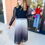 Ombre Midi Skirt-410 Shorts/Skirts-FATE-July & June Women's Fashion Boutique Located in San Antonio, Texas
