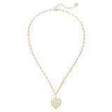 Natalie Wood - Adorned Heart Necklace in Gold-110 Jewelry & Hair-Natalie Wood-July & June Women's Fashion Boutique Located in San Antonio, Texas
