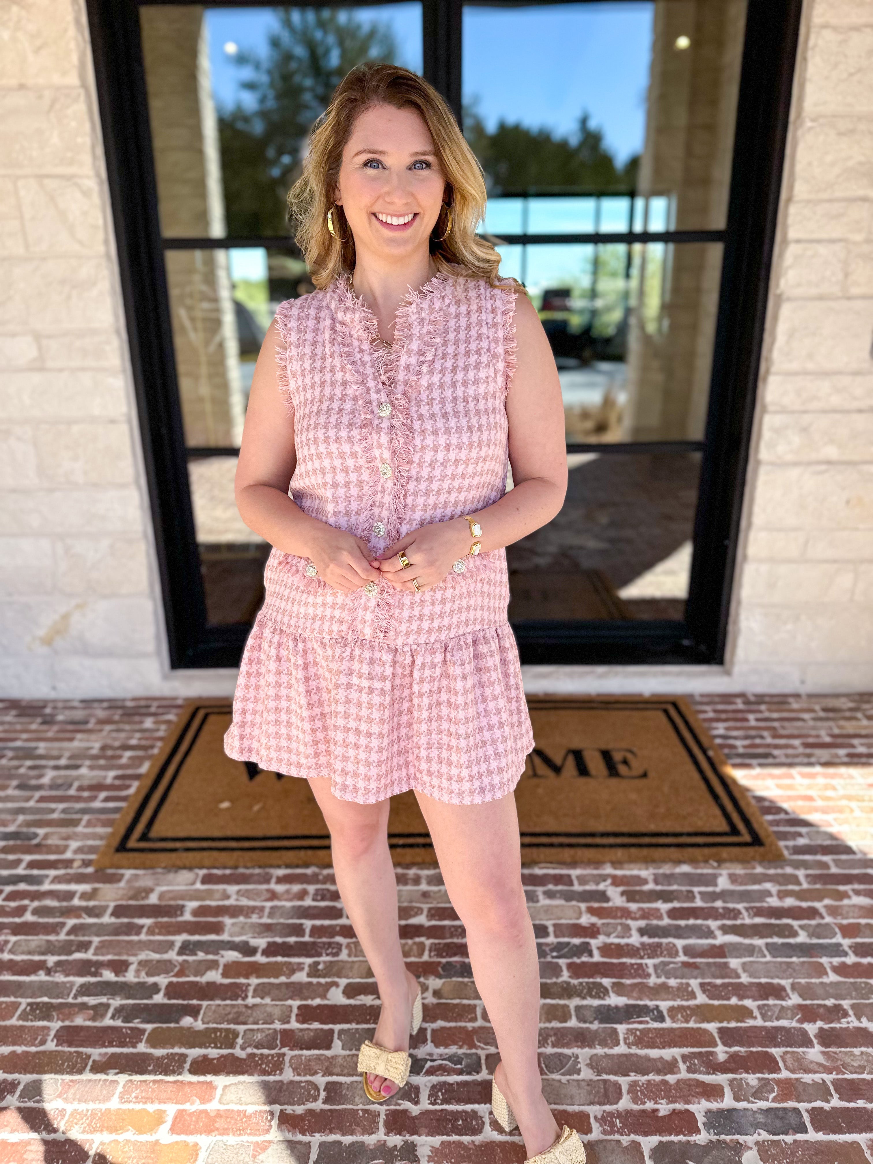 Pink Prep Mini Dress-510 Mini-TCEC-July & June Women's Fashion Boutique Located in San Antonio, Texas