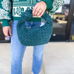Autumn Woven Genuine Suede Leather Clutch - Forrest-130 ACCESSORIES-Moda Luxe-July & June Women's Fashion Boutique Located in San Antonio, Texas