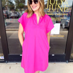 The Melinda Mini Dress - Pink-510 Mini-PINCH-July & June Women's Fashion Boutique Located in San Antonio, Texas