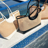 The Lyra Tote Bag - Black-130 ACCESSORIES-SHIRALEAH-July & June Women's Fashion Boutique Located in San Antonio, Texas