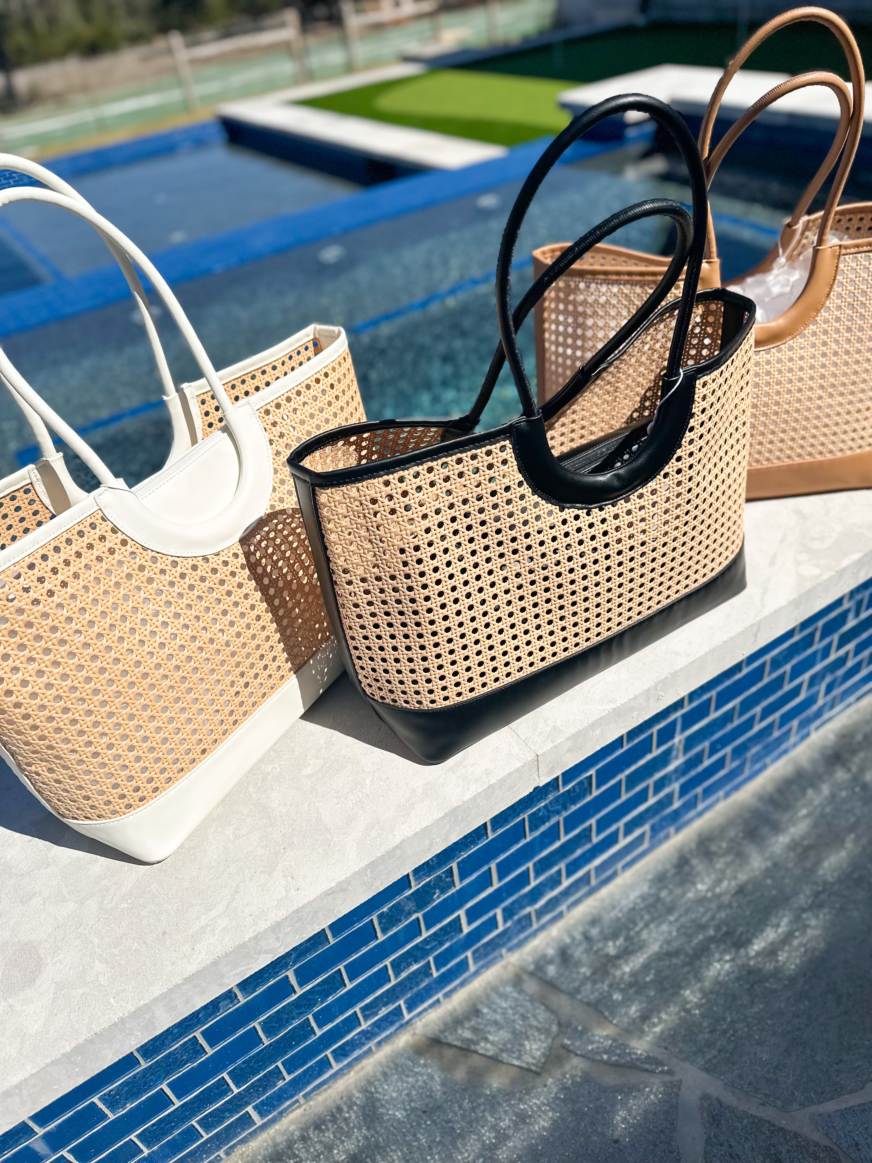 The Lyra Tote Bag - Black-130 ACCESSORIES-SHIRALEAH-July & June Women's Fashion Boutique Located in San Antonio, Texas