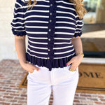 The Simply Sweet Cardigan - Navy-230 Sweaters/Cardis-ENTRO-July & June Women's Fashion Boutique Located in San Antonio, Texas