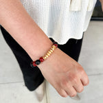 Michelle McDowell - Myles Bracelet - Red & Black-110 Jewelry & Hair-Michelle McDowell-July & June Women's Fashion Boutique Located in San Antonio, Texas