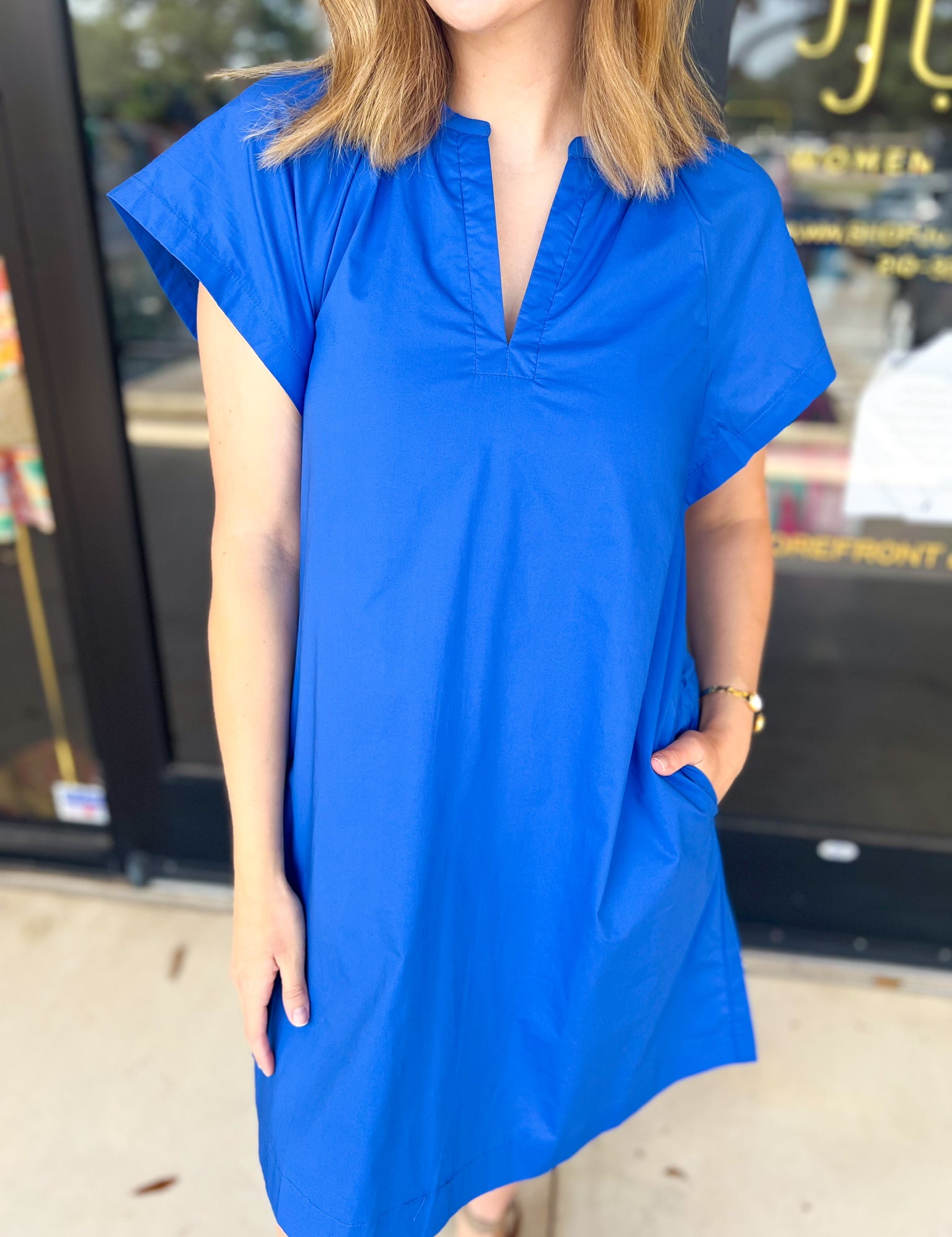 The Melinda Mini Dress - Blue-510 Mini-PINCH-July & June Women's Fashion Boutique Located in San Antonio, Texas