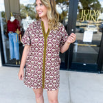 Retro Floral Mini Dress - Coco-510 Mini-ENTRO-July & June Women's Fashion Boutique Located in San Antonio, Texas