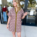 Retro Floral Mini Dress - Coco-510 Mini-ENTRO-July & June Women's Fashion Boutique Located in San Antonio, Texas