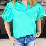 Simply Sweet Blouse - Spearmint-200 Fashion Blouses-PINCH-July & June Women's Fashion Boutique Located in San Antonio, Texas