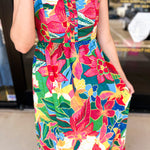 Bold Blooms Midi Dress-500 Midi-SKIES ARE BLUE-July & June Women's Fashion Boutique Located in San Antonio, Texas