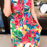 Bold Blooms Midi Dress-500 Midi-SKIES ARE BLUE-July & June Women's Fashion Boutique Located in San Antonio, Texas