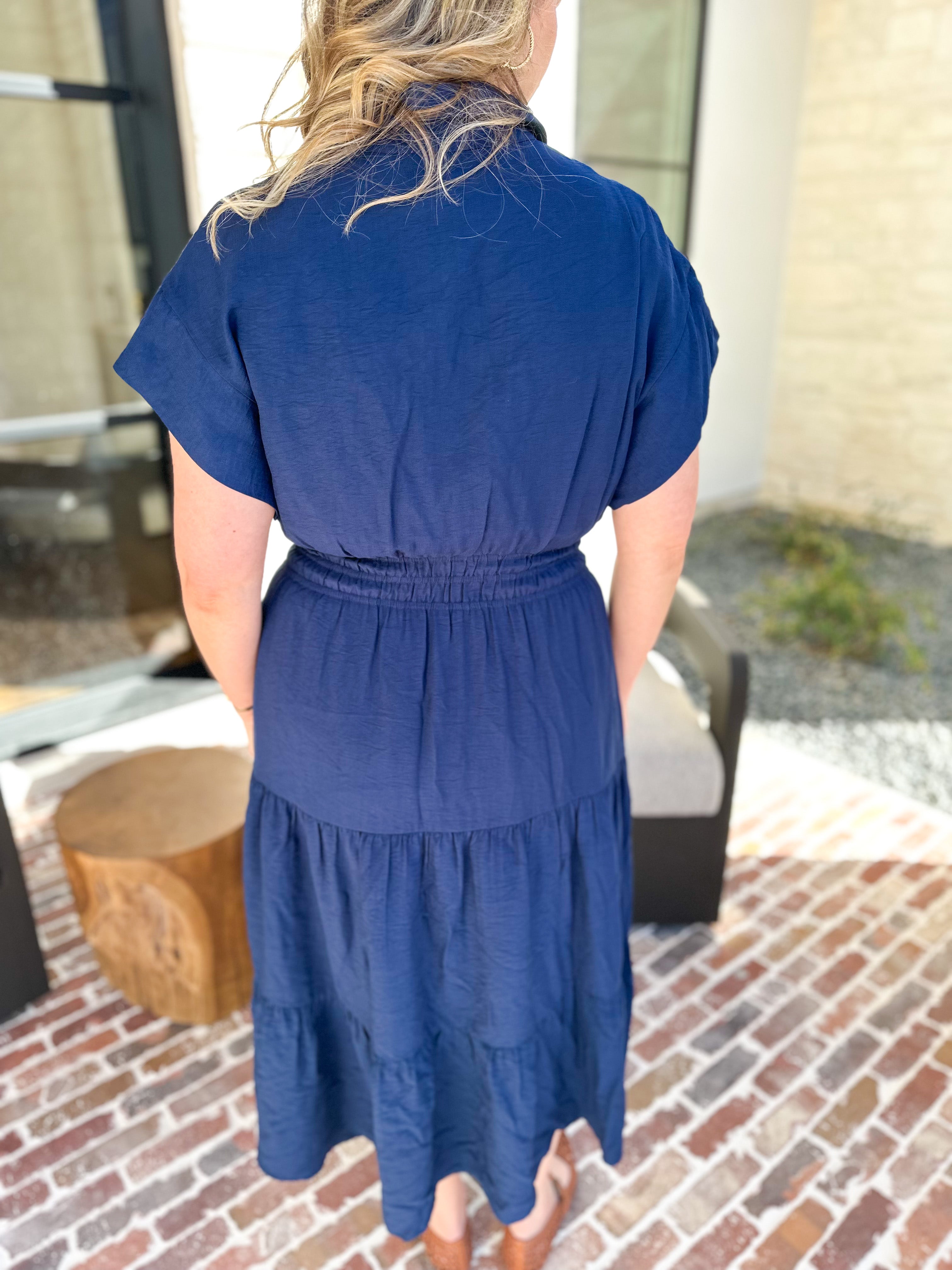 THML- The Sutton Midi Dress-500 Midi-THML-July & June Women's Fashion Boutique Located in San Antonio, Texas