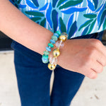 Treasure Jewels - The Party Is Here Gold Bracelet-110 Jewelry & Hair-Treasure Jewels-July & June Women's Fashion Boutique Located in San Antonio, Texas