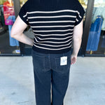 Pink Friday Doorbuster - Mock Neck Knit Sweater Top - Black - ONLINE-PINK FRIDAY DOORBUSTERS-BLU PEPPER-July & June Women's Fashion Boutique Located in San Antonio, Texas