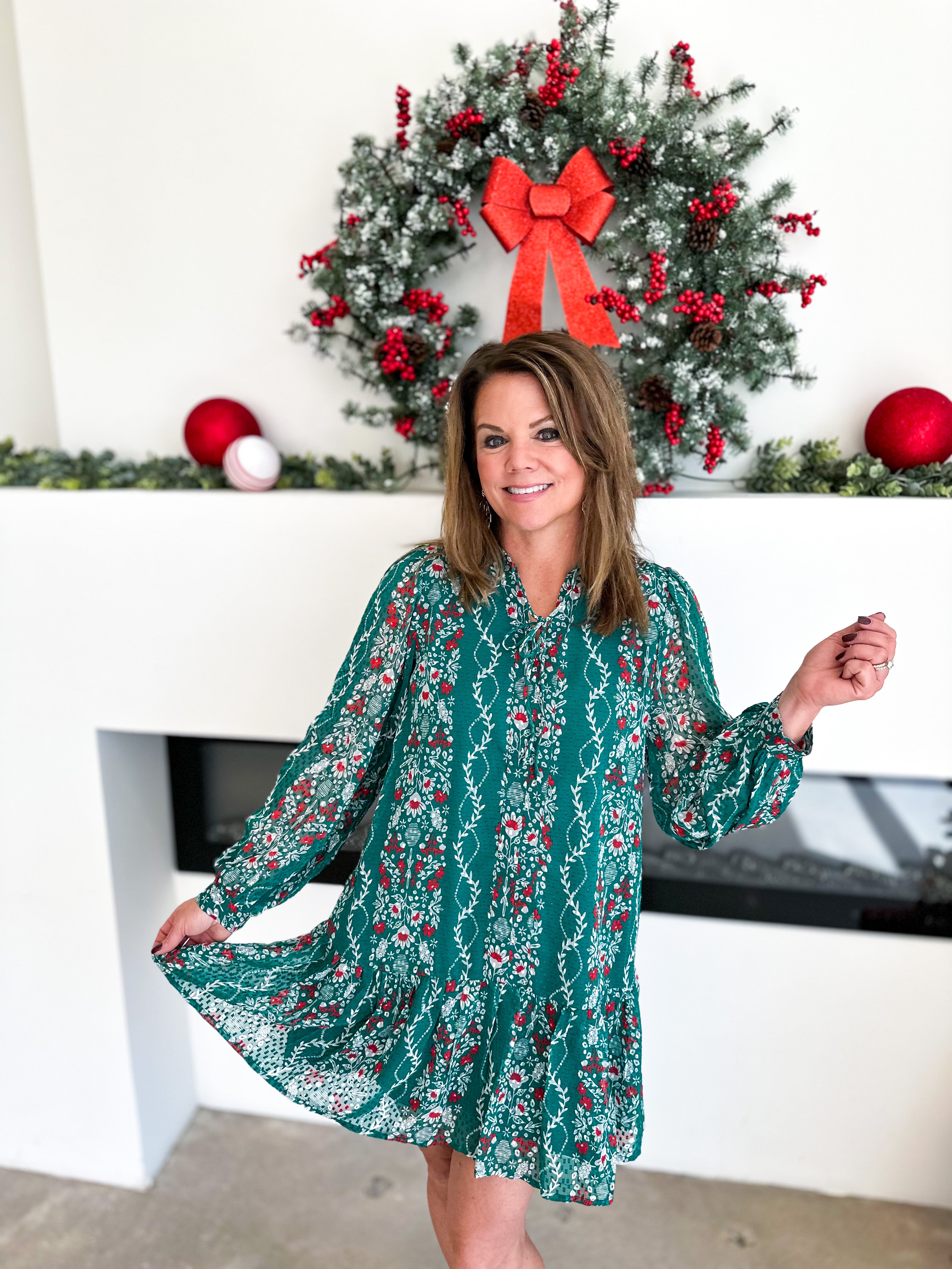 Mary Square - Natasha Ivy Green Mini Dress-510 Mini-MARY SQUARE-July & June Women's Fashion Boutique Located in San Antonio, Texas