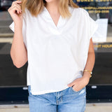 The Bridgete Blouse - Ivory-200 Fashion Blouses-PINCH-July & June Women's Fashion Boutique Located in San Antonio, Texas