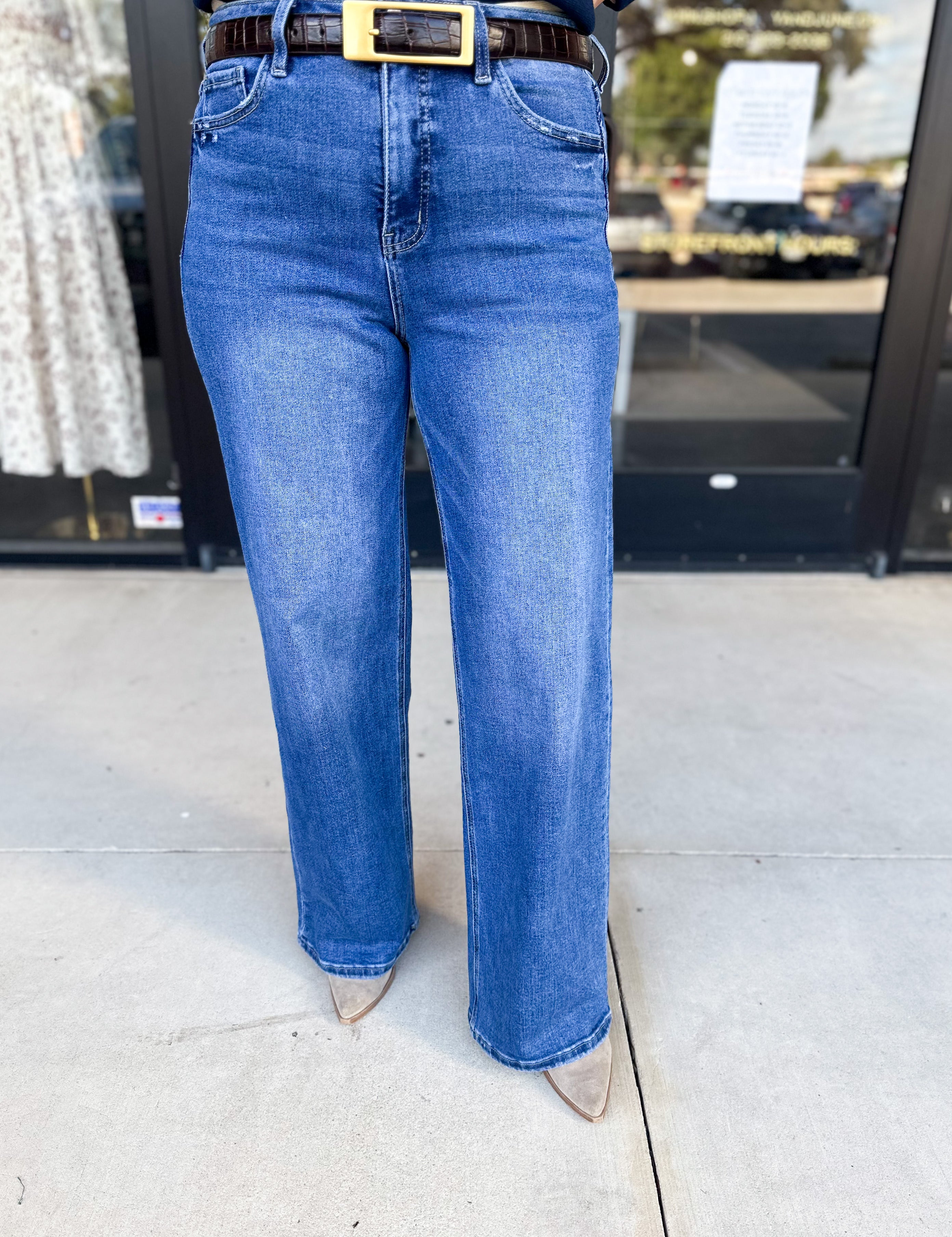 Vervet - High Rise 90s Tummy Control Jeans-400 Pants-VEVERT BY FLYING MONKEY-July & June Women's Fashion Boutique Located in San Antonio, Texas
