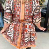 Charcoal Boho Mini Dress-510 Mini-ENTRO-July & June Women's Fashion Boutique Located in San Antonio, Texas