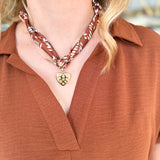 Treasure Jewels - Tangled in Love Scarf Necklace - Rust-110 Jewelry & Hair-Treasure Jewels-July & June Women's Fashion Boutique Located in San Antonio, Texas