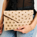 Ramona Gromet Crossbody Bag - Nude-130 ACCESSORIES-Moda Luxe-July & June Women's Fashion Boutique Located in San Antonio, Texas