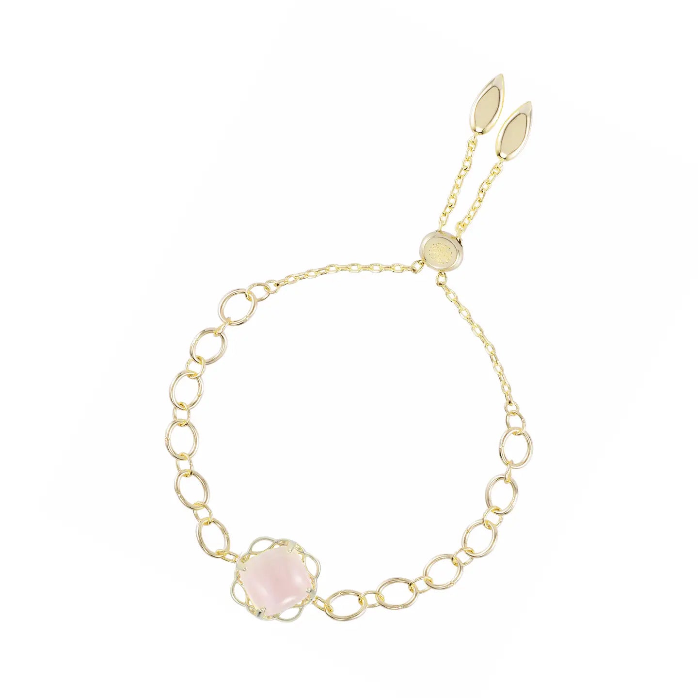 Natalie Wood - Blossom Adjustable Bracelet in Pink Cat's Eye/Gold-110 Jewelry & Hair-Natalie Wood-July & June Women's Fashion Boutique Located in San Antonio, Texas