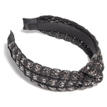Mesh Bead Knitted Headbands - Black-130 ACCESSORIES-SHIRALEAH-July & June Women's Fashion Boutique Located in San Antonio, Texas