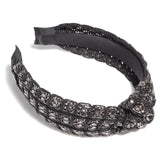 Mesh Bead Knitted Headbands - Black-130 ACCESSORIES-SHIRALEAH-July & June Women's Fashion Boutique Located in San Antonio, Texas
