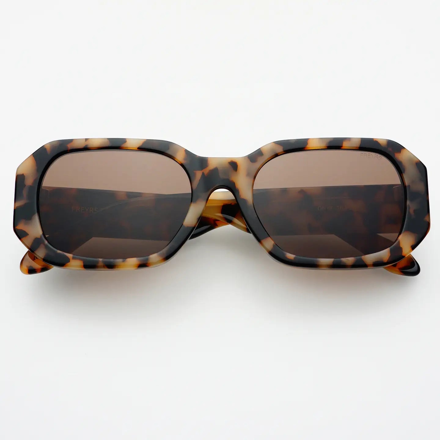 FREYRS - Onyx Acetate Womens Rectangular Sunglasses - Milky Tortoise-130 Accessories-FREYRS-July & June Women's Fashion Boutique Located in San Antonio, Texas