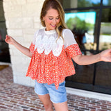 Happy Garden Blouse-200 Fashion Blouses-FATE-July & June Women's Fashion Boutique Located in San Antonio, Texas