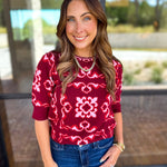 THML - Cherry On Top Sweater-230 Sweaters/Cardis-THML-July & June Women's Fashion Boutique Located in San Antonio, Texas