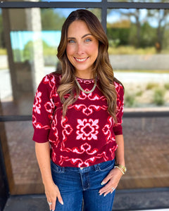 THML - Cherry On Top Sweater-230 Sweaters/Cardis-THML-July & June Women's Fashion Boutique Located in San Antonio, Texas