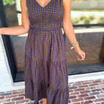 THML - Spotted Together Midi Dress-500 Midi-THML-July & June Women's Fashion Boutique Located in San Antonio, Texas