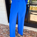Spring It Girl Trouser - Electric Blue-400 Pants-SKIES ARE BLUE-July & June Women's Fashion Boutique Located in San Antonio, Texas