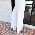 Spring It Girl Trouser - White-400 Pants-SKIES ARE BLUE-July & June Women's Fashion Boutique Located in San Antonio, Texas