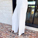 Spring It Girl Trouser - White-400 Pants-SKIES ARE BLUE-July & June Women's Fashion Boutique Located in San Antonio, Texas