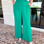 Spring It Girl Trouser - Kelly Green-400 Pants-SKIES ARE BLUE-July & June Women's Fashion Boutique Located in San Antonio, Texas